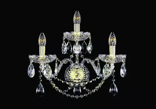 Бра art classic lg 3 (bohemia art classic) золотой 44x33x22 см.