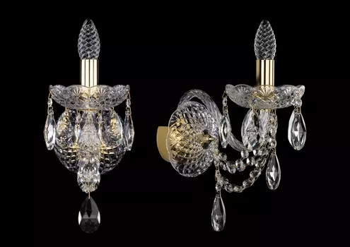 Бра art classic xl1 (bohemia art classic) золотой 12x28x25 см.