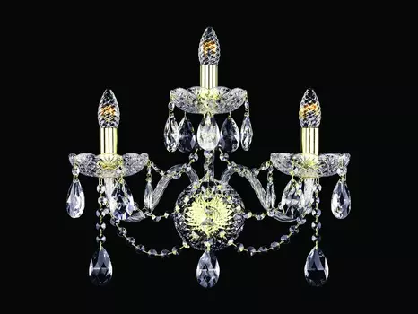 Бра art classic xl3 (bohemia art classic) золотой 43x34x23 см.