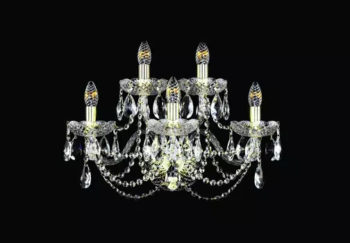 Бра art classic xl gd 6 (bohemia art classic) золотой 54x36x30 см.