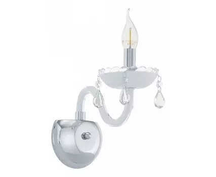 Бра carpento (eglo) серебристый 13x30x25 см.