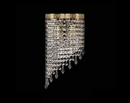 Бра crystal (bohemia ivele crystal) золотой 20x34x10 см.