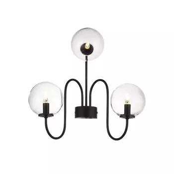 Бра fiamo (st luce) черный 35x36x25 см.