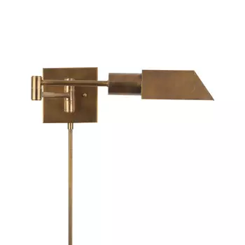 Бра industrial swing-arm (gramercy) бронзовый 40x77x16 см.