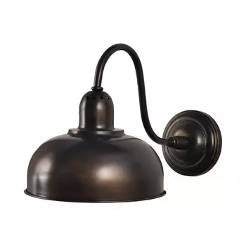 Бра industrial dome sconce (gramercy) черный 23x40x27 см.