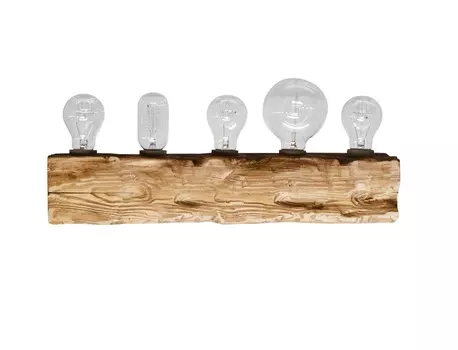 Бра из дерева cube05 (ruwoo) коричневый 50x10x10 см.