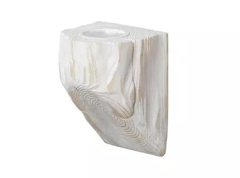 Бра из дерева querkled (ruwoo) белый 10x15x10 см.