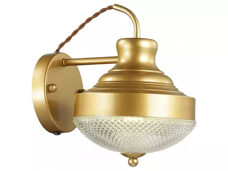 Бра krona (odeon light) золотой 19x26x26 см.