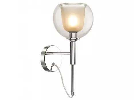 Бра leva (odeon light) серебристый 18x37x24 см.