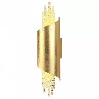 Бра monica (odeon light) золотой 8x30x10 см.