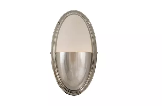 Бра pascal sconce (gramercy) серебристый 16x29x10 см.
