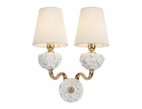 Бра плисанс (lumien hall) белый 27 см.