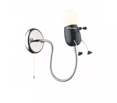 Бра rika boy (odeon light) черный 12x35x12 см.