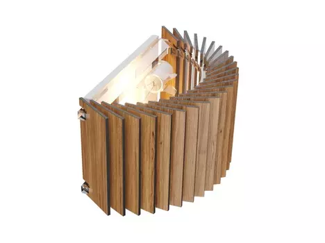 Бра ротор (woodled) бежевый 26x13x11 см.