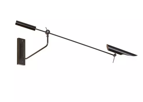 Бра ryker (gramercy) черный 39x39x108 см.