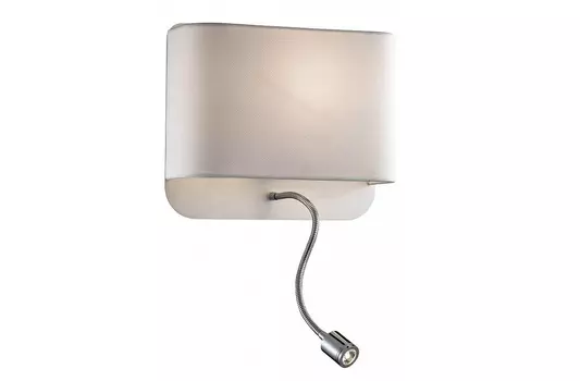 Бра с подсветкой bostri (odeon light) белый 28x24x12 см.