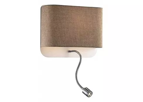 Бра с подсветкой bostri (odeon light) коричневый 28x24 см.