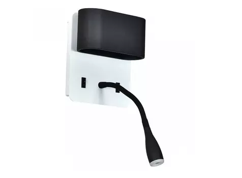 Бра с подсветкой duplix (favourite) черный 16x36x8 см.