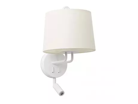 Бра с ридером montreal (faro) бежевый 21x39x26 см.