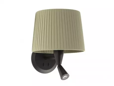 Бра с ридером samba (faro) зеленый 21x29x25 см.