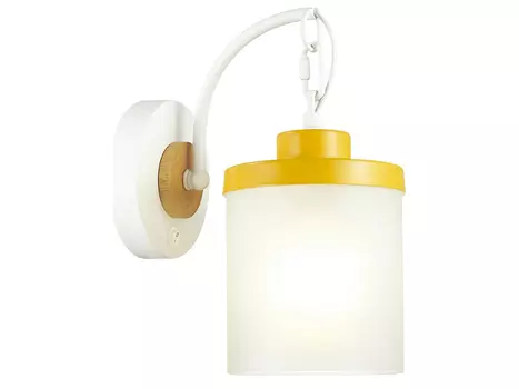 Бра smily (odeon light) желтый 13x27x20 см.