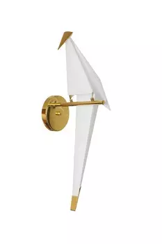 Бра светодиодное origami birds (moderli) золотой 42x65x25 см.