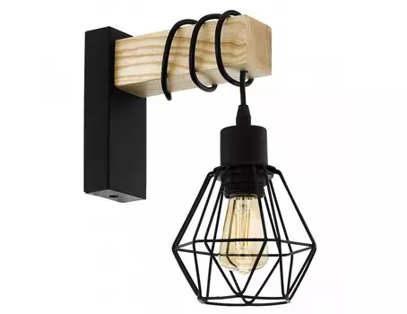 Бра townshend 5 (eglo) черный 14x24x24 см.