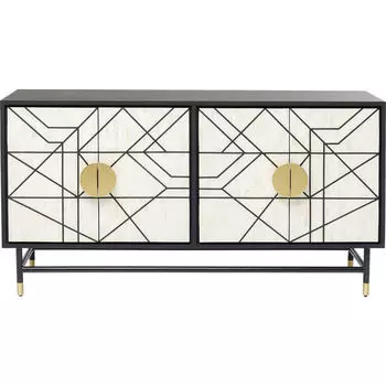 Буфет credenza (kare) бежевый 150x80x40 см.