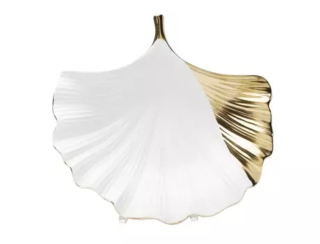 Чаша декоративная ginkgo (kare) белый 28x6x28 см.