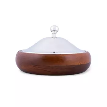 Чаша с крышкой canso (desondo) коричневый 16 см.