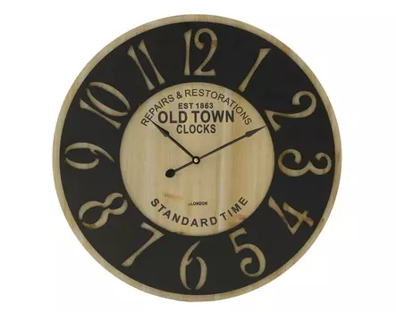 Часы настенные berros (to4rooms) черный 3 см.