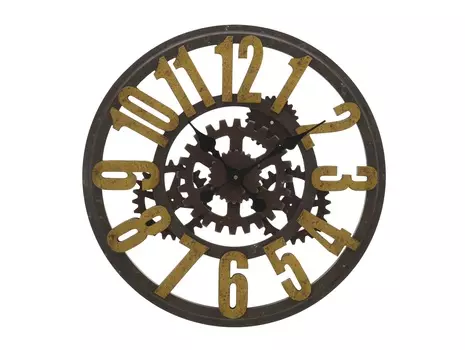 Часы настенные brooks (to4rooms) коричневый 6.0 см.