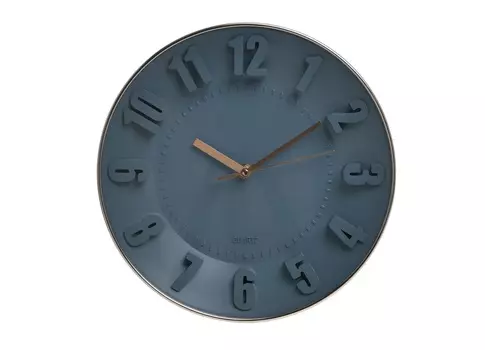 Часы настенные fiz (to4rooms) синий 2 см.