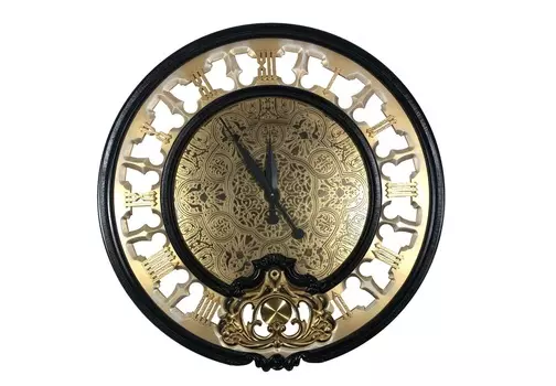 Часы настенные круглые fago 75 (inshape) черный 3 см.