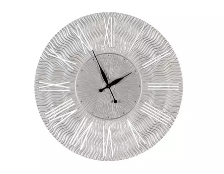 Часы настенные круглые twinkle 90 (inshape) серебристый 3 см.