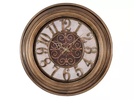 Часы настенные wassim (to4rooms) золотой 5.0 см.