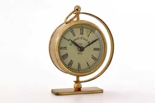 Часы настольные (abby décor) золотой 18x23x6 см.