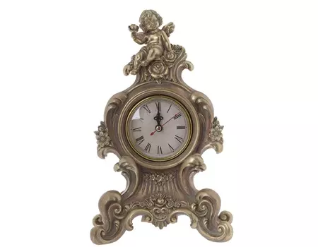 Часы настольные clusto (to4rooms) бронзовый 18.0x28.0x8.0 см.