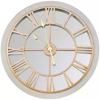 Часы зеркальные «стивен» (object desire) золотой 60x60x5 см.