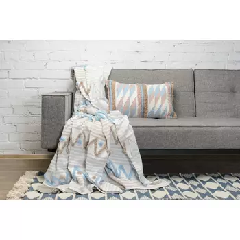 Чехол на подушку с бахромой ethnic (tkano) мультиколор 60x30 см.