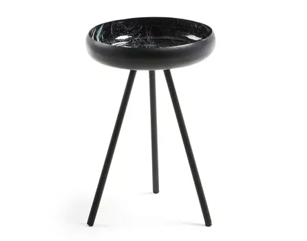 Cтолик приставной reuber (la forma) черный 55 см.