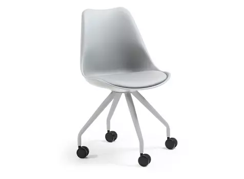 Cтул на колесиках lars (la forma) серый 48x82x56 см.