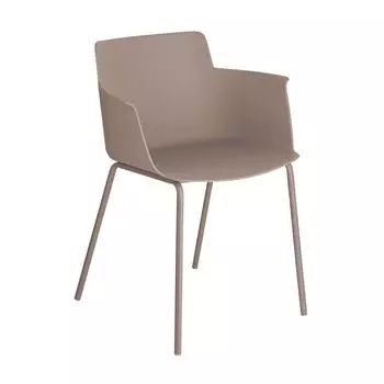 Cтул с подлокотниками hannia (la forma) коричневый 59x77x53 см.
