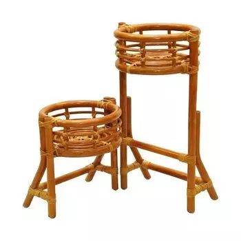 Цветочница из ротанга (bigarden) коричневый 54x30 см.