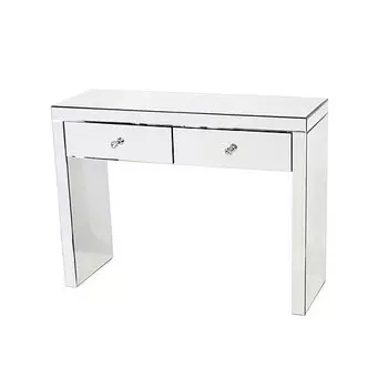 Дамский столик mauro (zmebel) серебристый 100x75x55 см.