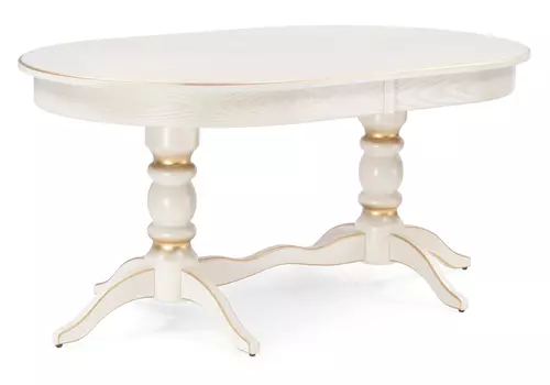 Дейвер 160(220)х100 слоновая кость / золото (woodville) белый