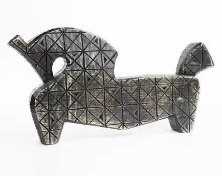 Декор конь (wowbotanica) серый 35x19x5 см.