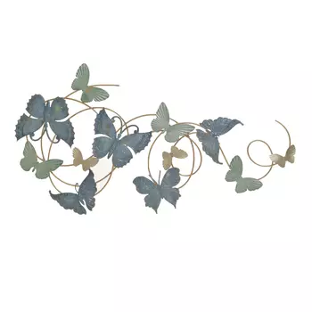 Декор настенный butterfly (to4rooms) золотой 90x49x6 см.