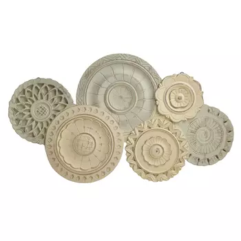 Декор настенный circles (to4rooms) бежевый 74x47x3 см.