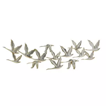 Декор настенный emine (to4rooms) серебристый 127x40x1.5 см.